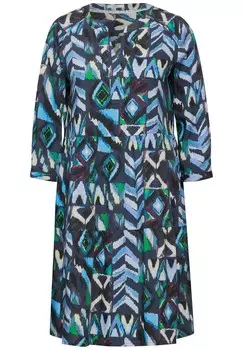 Платье рубашка CECIL Shirt Dress, синий