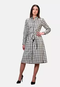 Платье-рубашка CLASSIC PRINT Sangar, бежевый