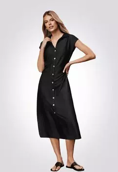 Платье-рубашка Cupshe, черный