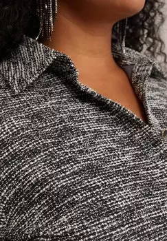 Платье-рубашка CURVE WE Fashion, черный