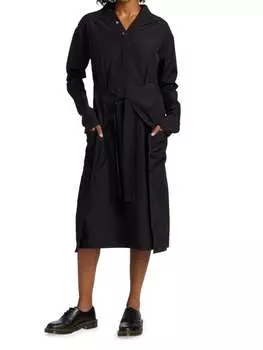 Платье-рубашка Deveaux New York с фартуком marsha, черный