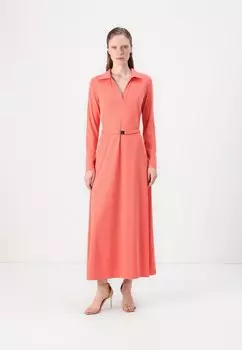 Платье-рубашка DKNY, коралловый