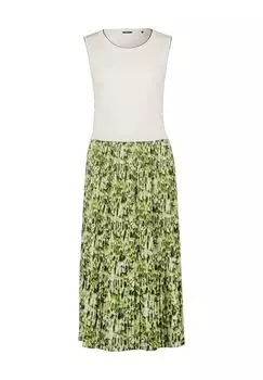 Платье-рубашка, длина 3/4, двухсекционное, женское zero, цвет Creamgreen