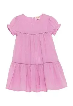 Платье-рубашка, длиной до колена, на молнии, детское JETTE, цвет Rosebloom
