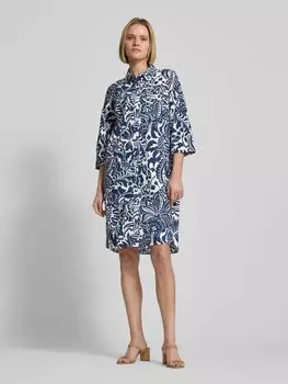 Платье-рубашка длиной до колена с рукавами 3/4 WHITE LABEL