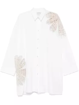 Платье-рубашка длины миди Forte Forte, белый