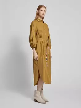 Платье-рубашка длины миди, модель «DEVIKA» Oilily, хаки