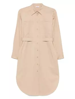 Платье-рубашка длины миди Peserico, нейтральный
