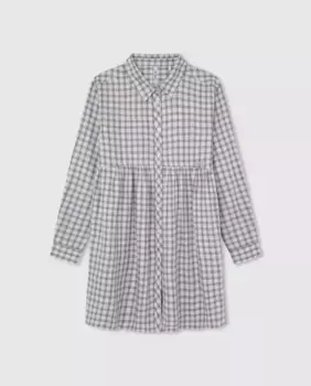 Платье-рубашка для девочки с клетчатым принтом Pepe Jeans, мультиколор