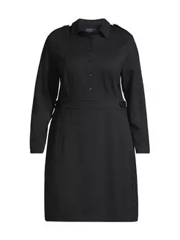 Платье-рубашка до колен Elena Gabriella Rossetti, черный