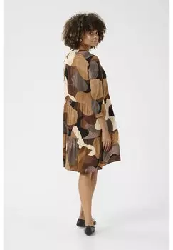 Платье-рубашка DREA Culture, коричневый
