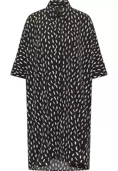 Платье рубашка DreiMaster Klassik Shirt Dress, черный