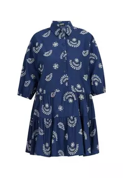 Платье-рубашка DreiMaster, синий
