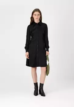 Платье-рубашка DRESS DKNY, черный