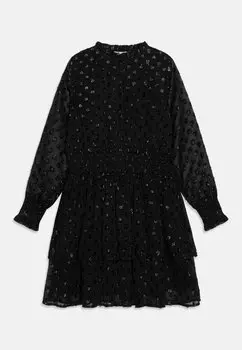 Платье-рубашка Dress With Long Sleeves happy girls, черный