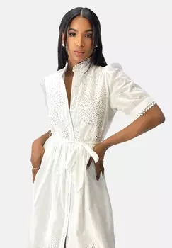 Платье-рубашка Elara, белый