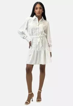 Платье-рубашка Elara, белый