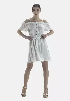 Платье-рубашка Elara, белый