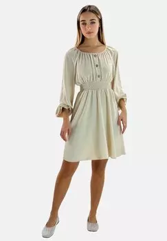 Платье-рубашка Elara, бежевый