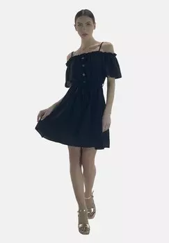 Платье-рубашка Elara, черный