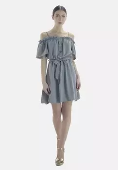 Платье-рубашка Elara, серый