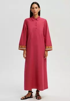 Платье-рубашка EMBROIDERED SLEEVE Touch Priv, розовый