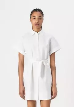 Платье-рубашка EMBROIDERY DRESS KARL LAGERFELD, белый