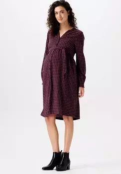 Платье-рубашка Esprit STILL, сливово-красный