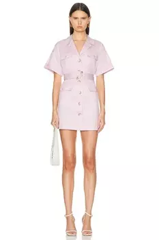 Платье-рубашка Everest Safari L'Agence, цвет Lilac Snow