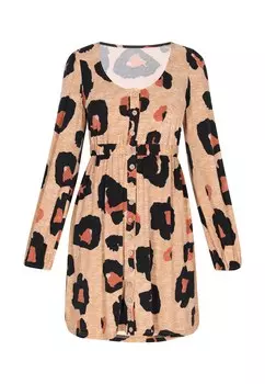 Платье-рубашка faina Fashion Look, цвет Cognac/Light brown