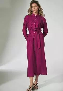 Платье-рубашка Figl, фиолетовый