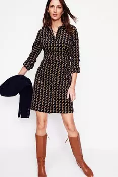 Платье рубашка Flora co ord Boden, коричневый