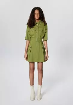 Платье-рубашка FLOUNCE MINI Rue les crateurs, зеленый