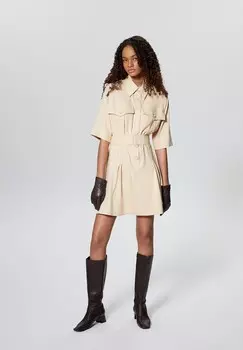 Платье-рубашка FLOUNCE MINI Rue les crateurs, бежевый