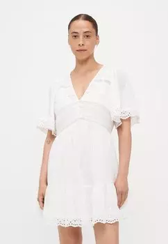 Платье-рубашка FLUTTER MINI DRESS GAP Petite, кремовый