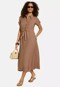 Платье-рубашка Friends Like These, коричневый