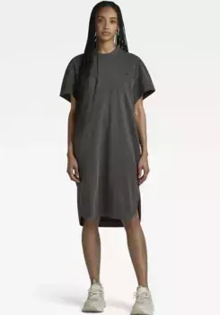 Платье-рубашка G-Star RAW "Overlayed Loose T-Shirt", черный