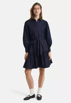 Платье-рубашка GANT, темно-синий