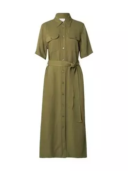 Платье-рубашка GANT, зеленый