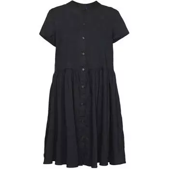 Платье-рубашка GAP Empire Waist Mini Shirtdress, черный