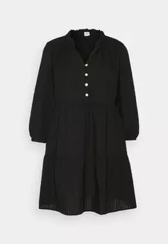 Платье-рубашка Gap Tier Mini, черный