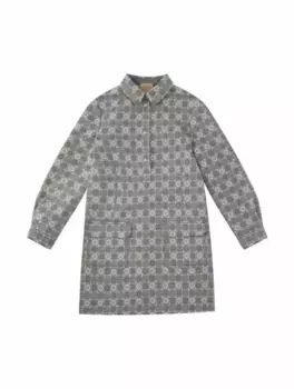 Платье-рубашка GG Square Gucci, серый
