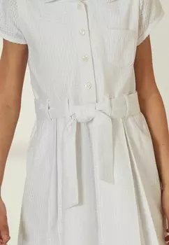Платье-рубашка GINGHAM BOW Next, белый