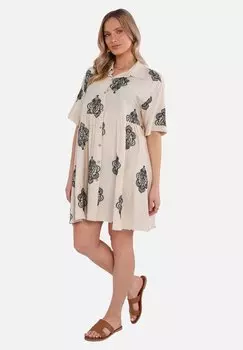 Платье-рубашка GINI LONDON, бежевый