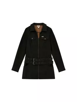 Платье рубашка GUESS Shirt Dress Bodycon, цвет olive/dark green