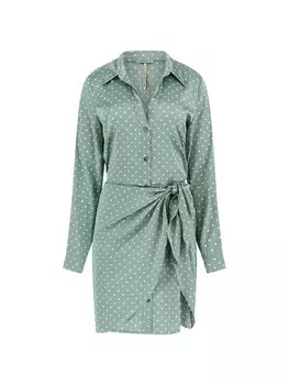 Платье рубашка GUESS Shirt Dress, зеленый
