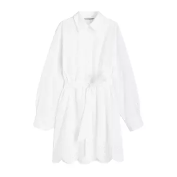 Платье-рубашка H&M Eyelet Embroidery, белый