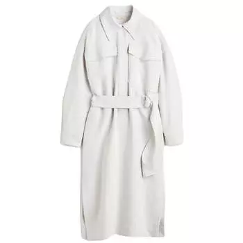 Платье-рубашка H&amp;M Oversized, белый