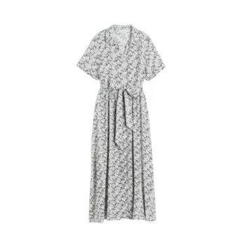 Платье-рубашка H&M Tie Belt, мультиколор