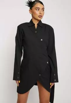 Платье-рубашка HERMAN&CO, черный